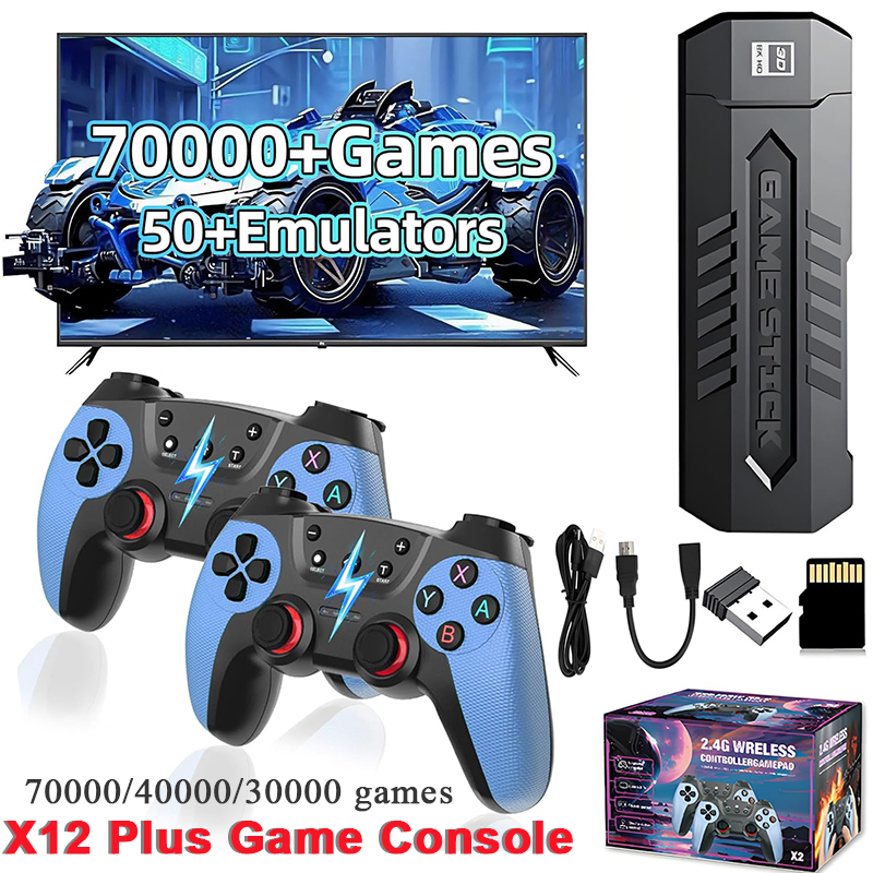 Retro Gaming Device - Retro Game Stick with 128GB 70000/40000/30000+