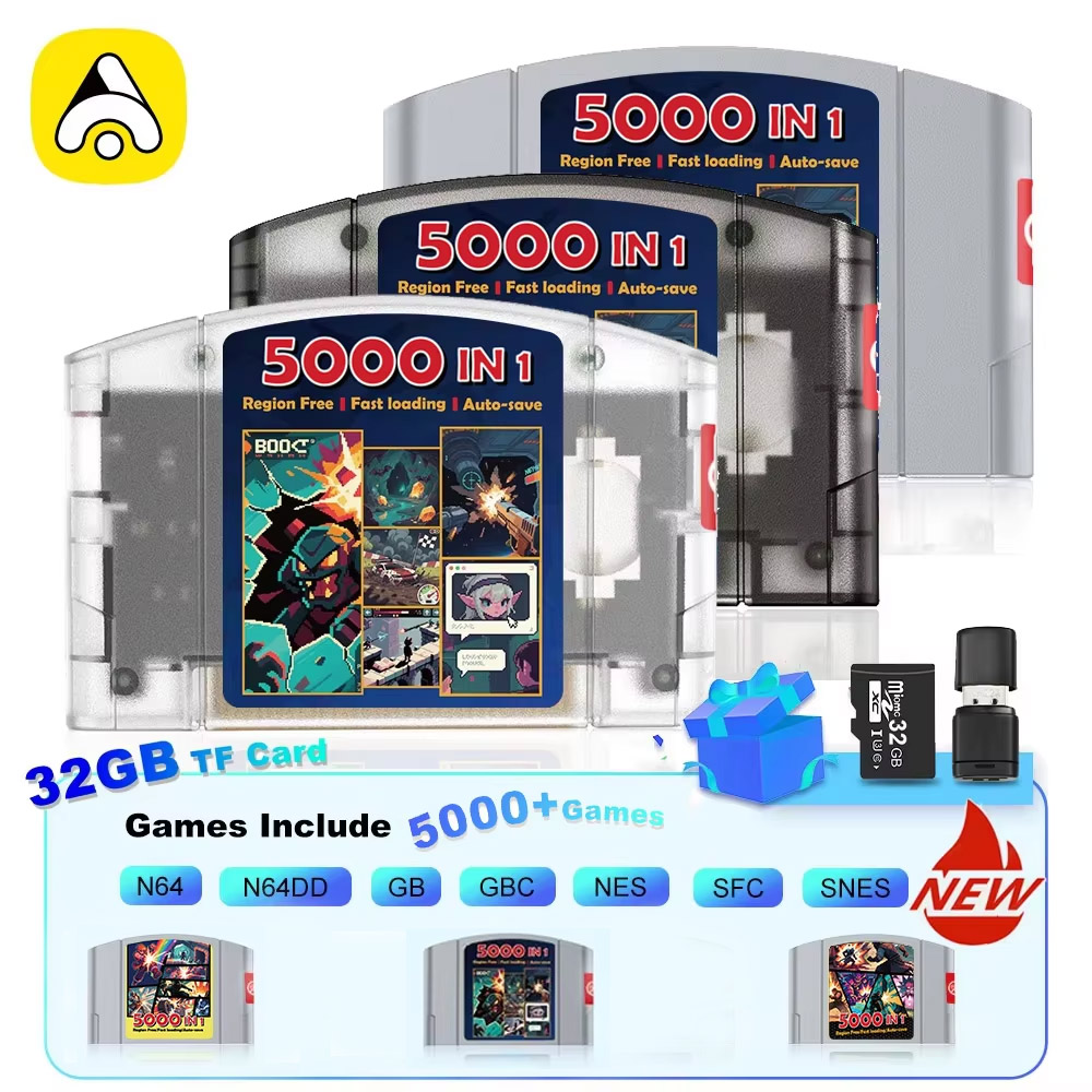 Retro Gaming Nintendo - 5000 In 1 Game Card For