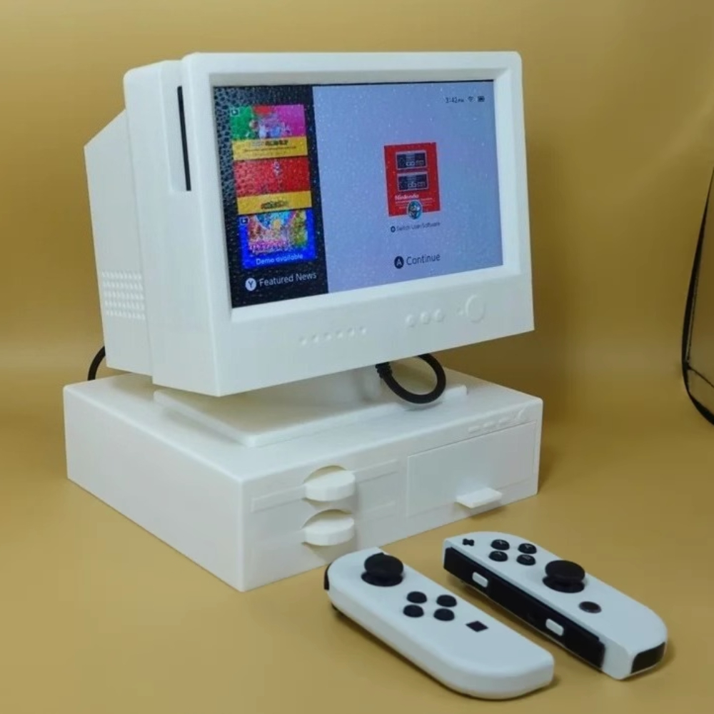 Retro Gaming Cabinet - for NS Switch Base Decorative Bracket