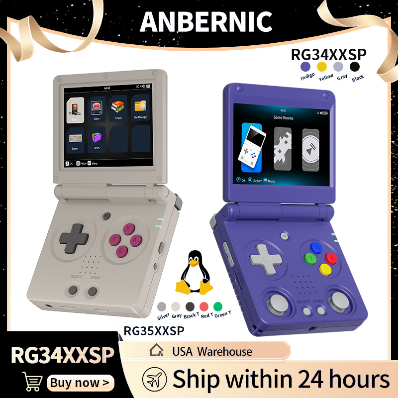 Anbernic RG34XXSP RG35XXSP Fli - Retro Gaming Com reseña y precio
