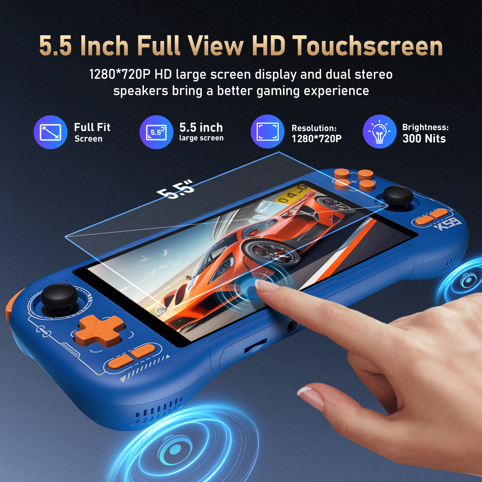 K59 Pro Android 14 Handheld Ga - Retro Gaming Com reseña y precio
