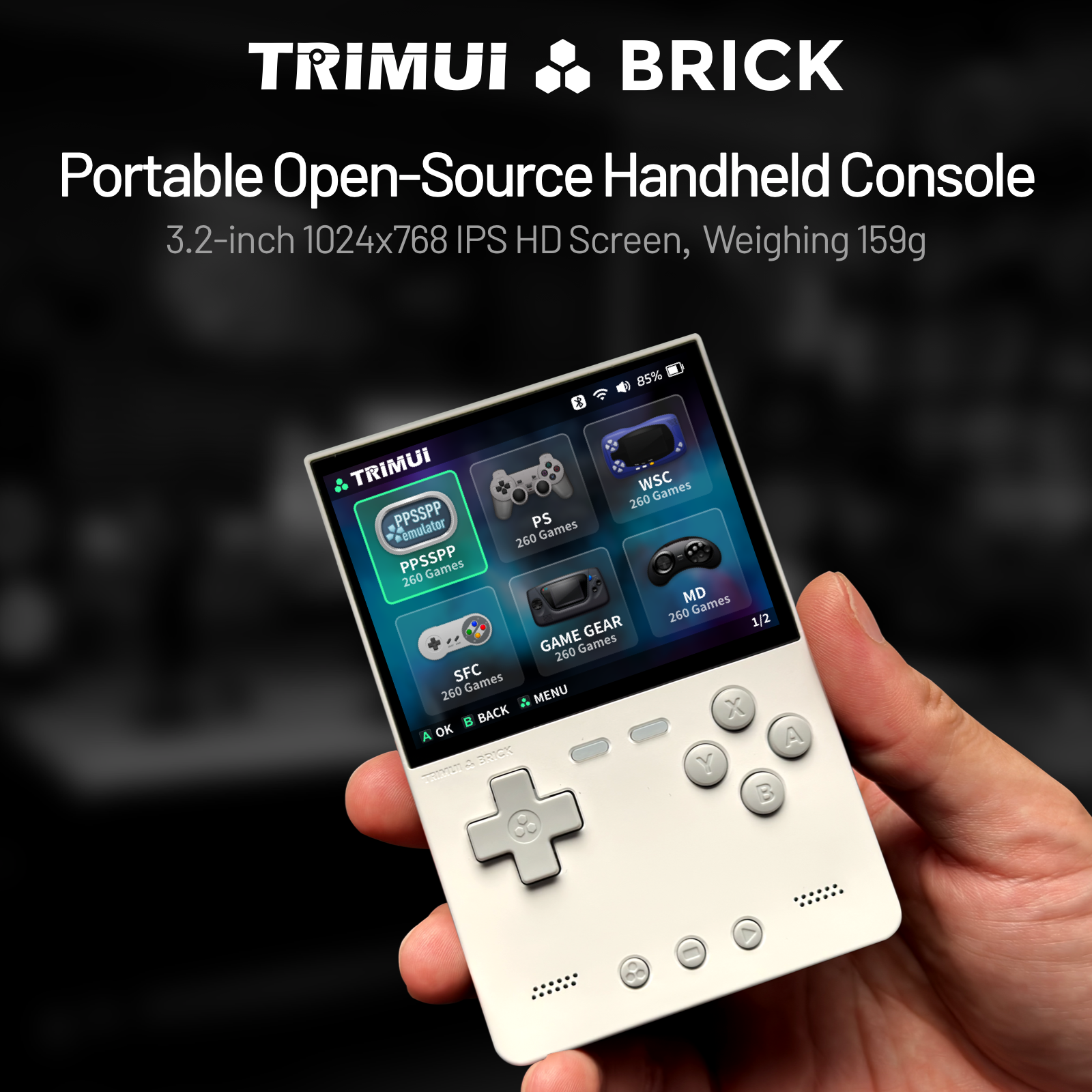 TRIMUI BRICK CNC Metal Retro H - Retro Gaming Device reseña y precio