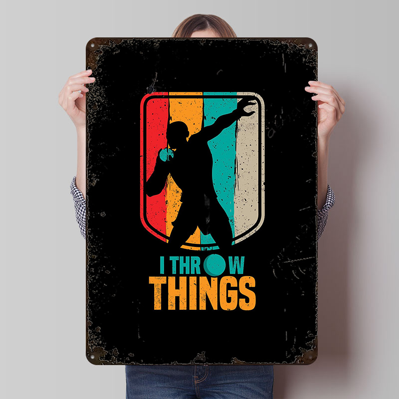 Funny Shot Put Gift Idea Tin P - Retro Gaming Gift Ideas reseña y precio
