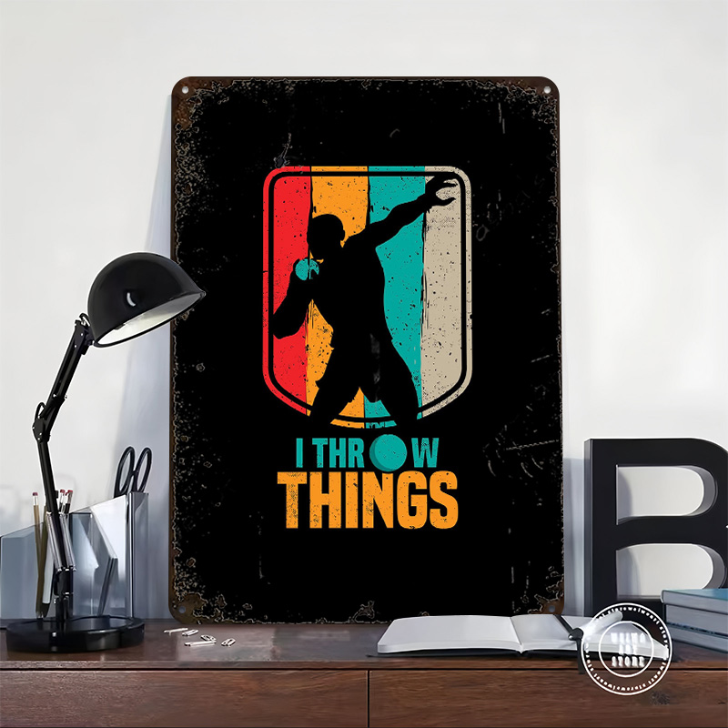 Funny Shot Put Gift Idea Tin P - Retro Gaming Gift Ideas reseña y precio