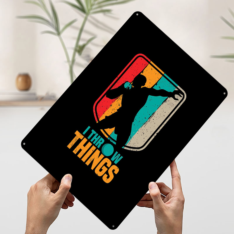 Funny Shot Put Gift Idea Tin P - Retro Gaming Gift Ideas reseña y precio