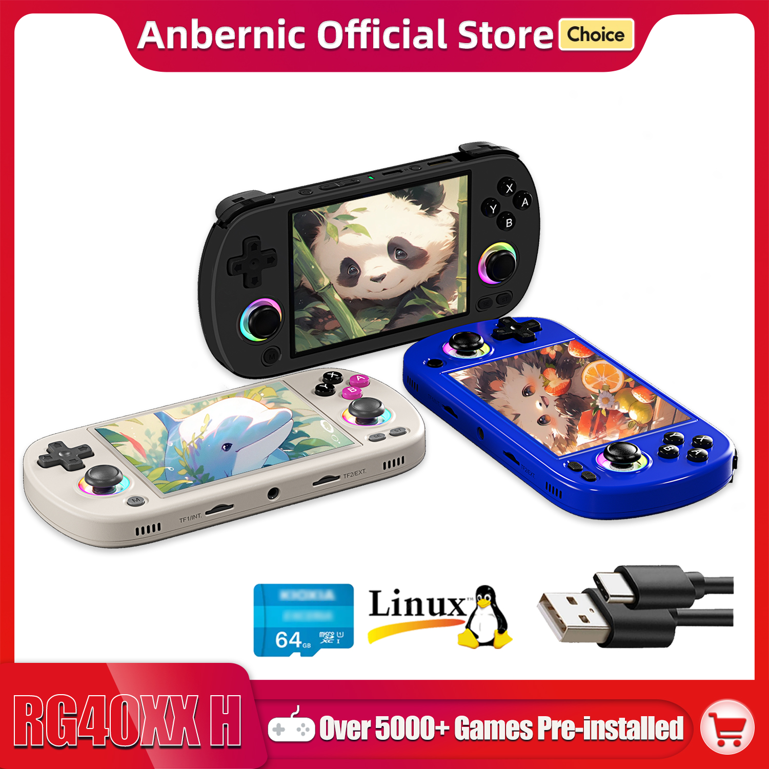 ANBERNIC RG40XX H Handheld Gam - Retro Gaming Com reseña y precio