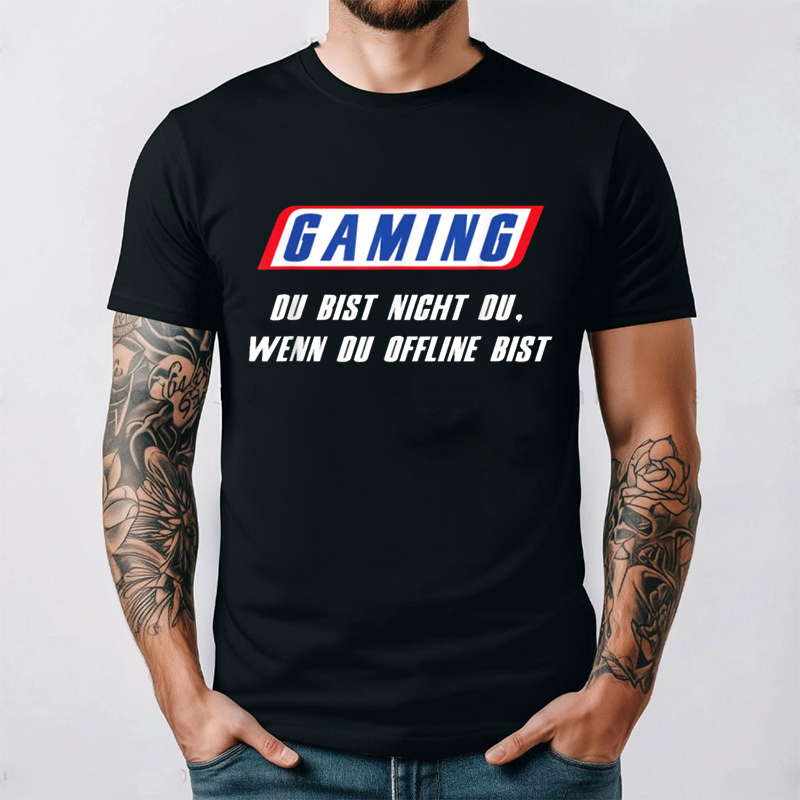Funny German T Shirt Gaming Du - Retro Gaming Gift Ideas reseña y precio
