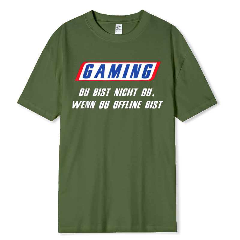 Funny German T Shirt Gaming Du - Retro Gaming Gift Ideas reseña y precio