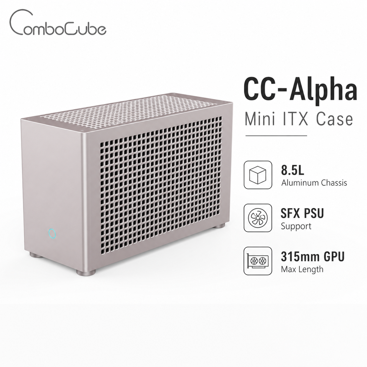 Mini ITX PC Case 8.5L CNC Alum - Retro Gaming Cabinet reseña y precio