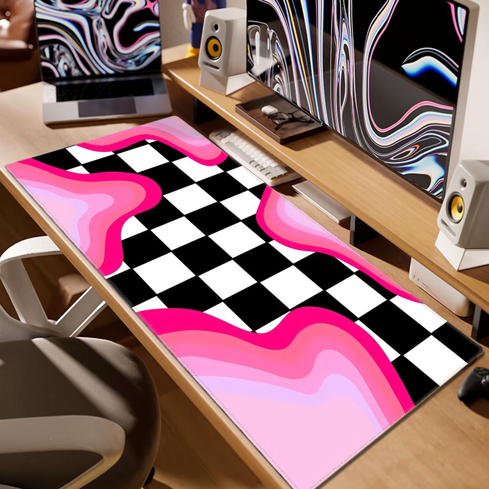 XL Checkered Rainbow Desk Mat  - Retro Gaming Xl reseña y precio