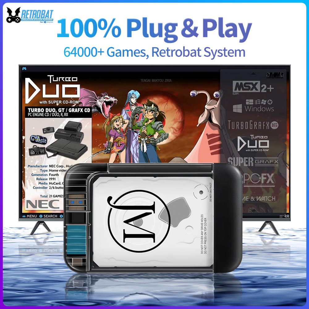 RETROBAT Portable 500G Gaming  - Retro Gaming Com reseña y precio