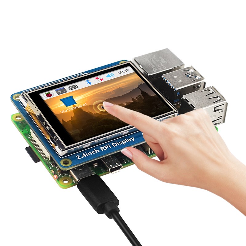 2.4 Inch Touch Screen for Rasp - Retro Gaming Raspberry Pi 3 reseña y precio