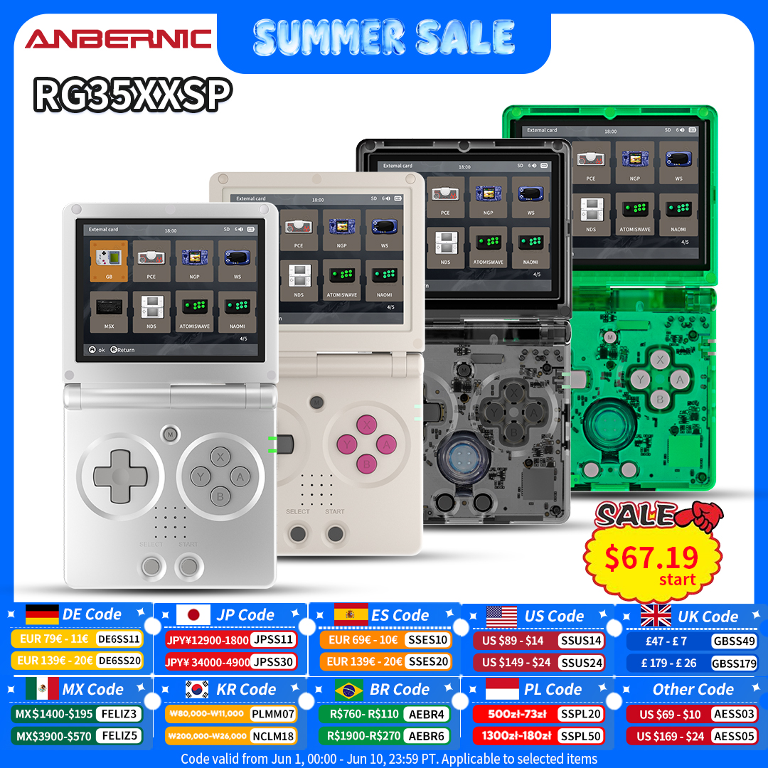 Anbernic RG35XXSP Retro Flip H - Retro Gaming Com reseña y precio