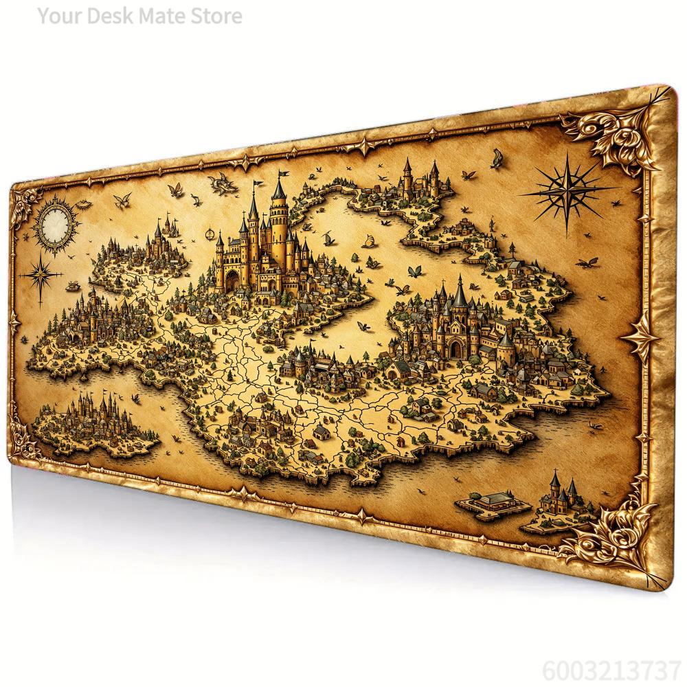 Retro Map Pattern Mouse Pad La - Retro Gaming Xl reseña y precio