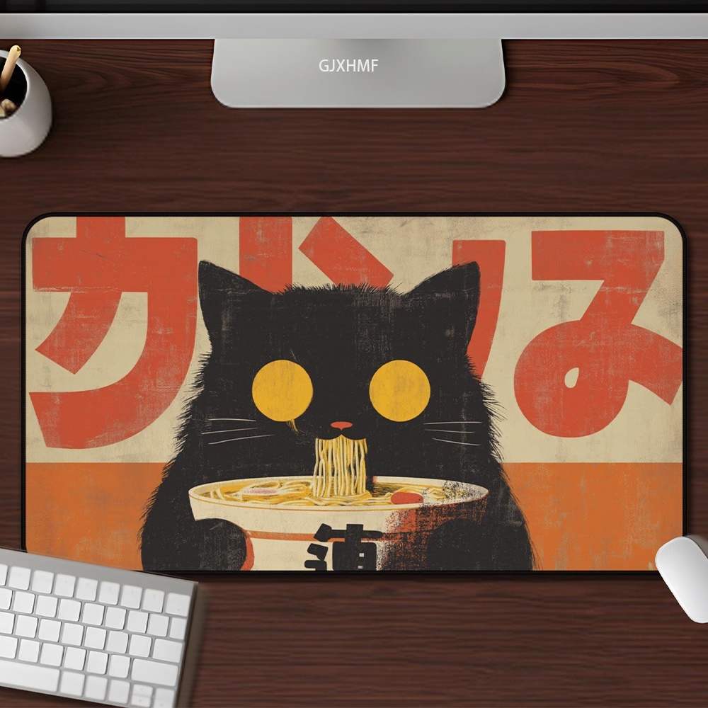 Kawaii Black Cat Ramen Mouse P - Retro Gaming Xl reseña y precio