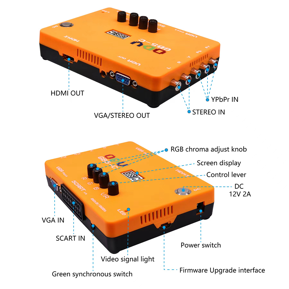 ODV-GBS-C Component/VGA/Scart  - Retro Gaming Com reseña y precio