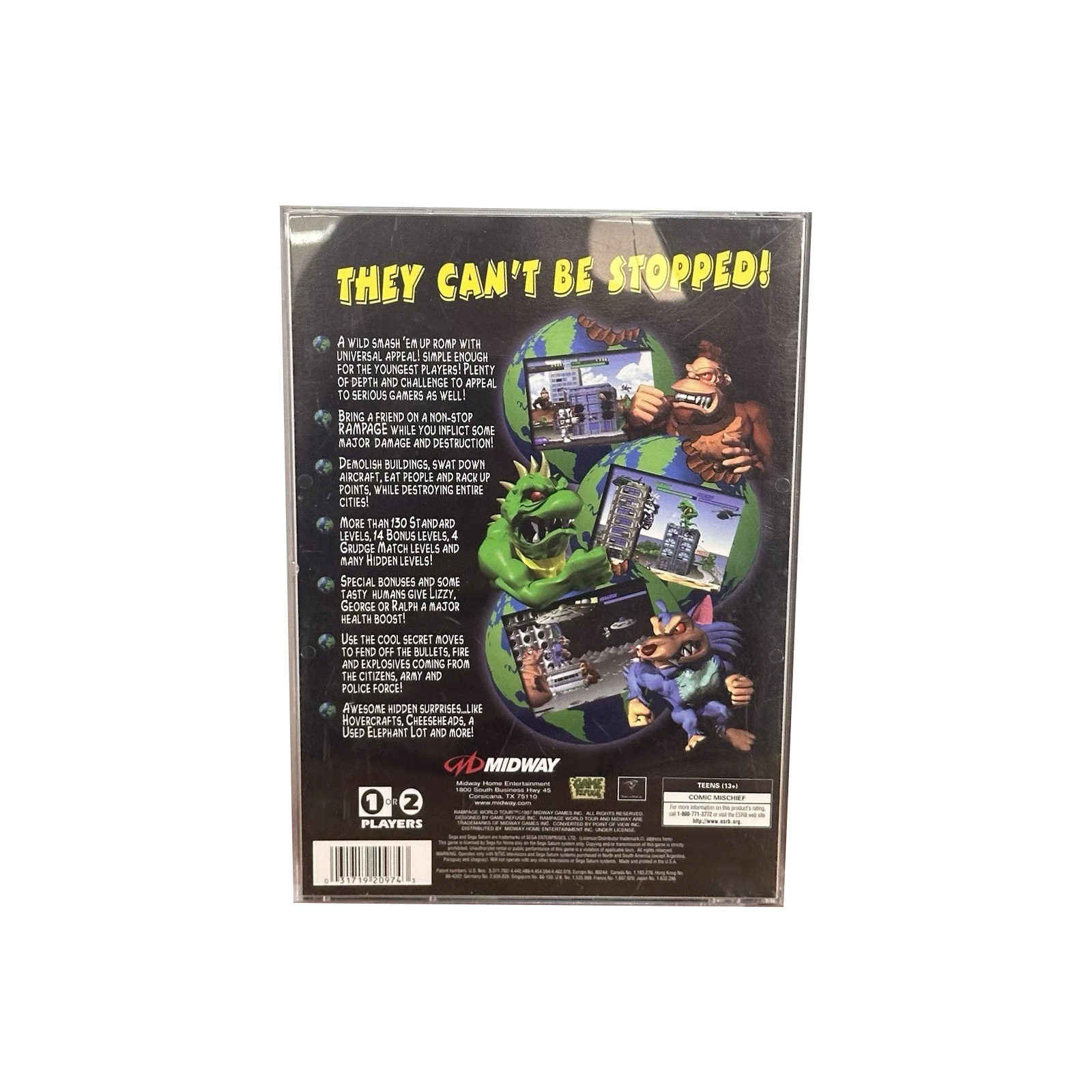 Saturn Copy Disc Game rampage  - Retro Gaming Magazine reseña y precio