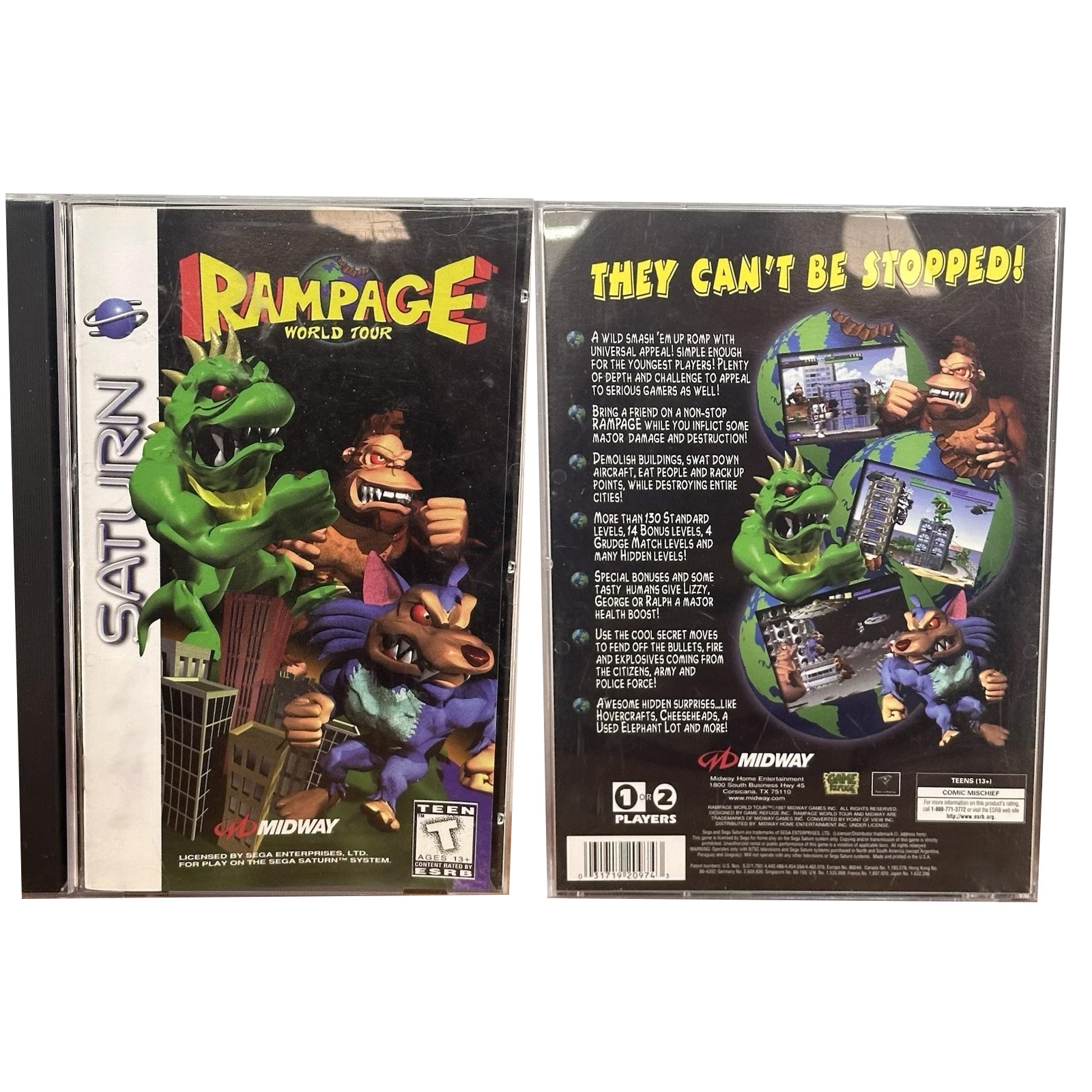 Saturn Copy Disc Game rampage  - Retro Gaming Magazine reseña y precio