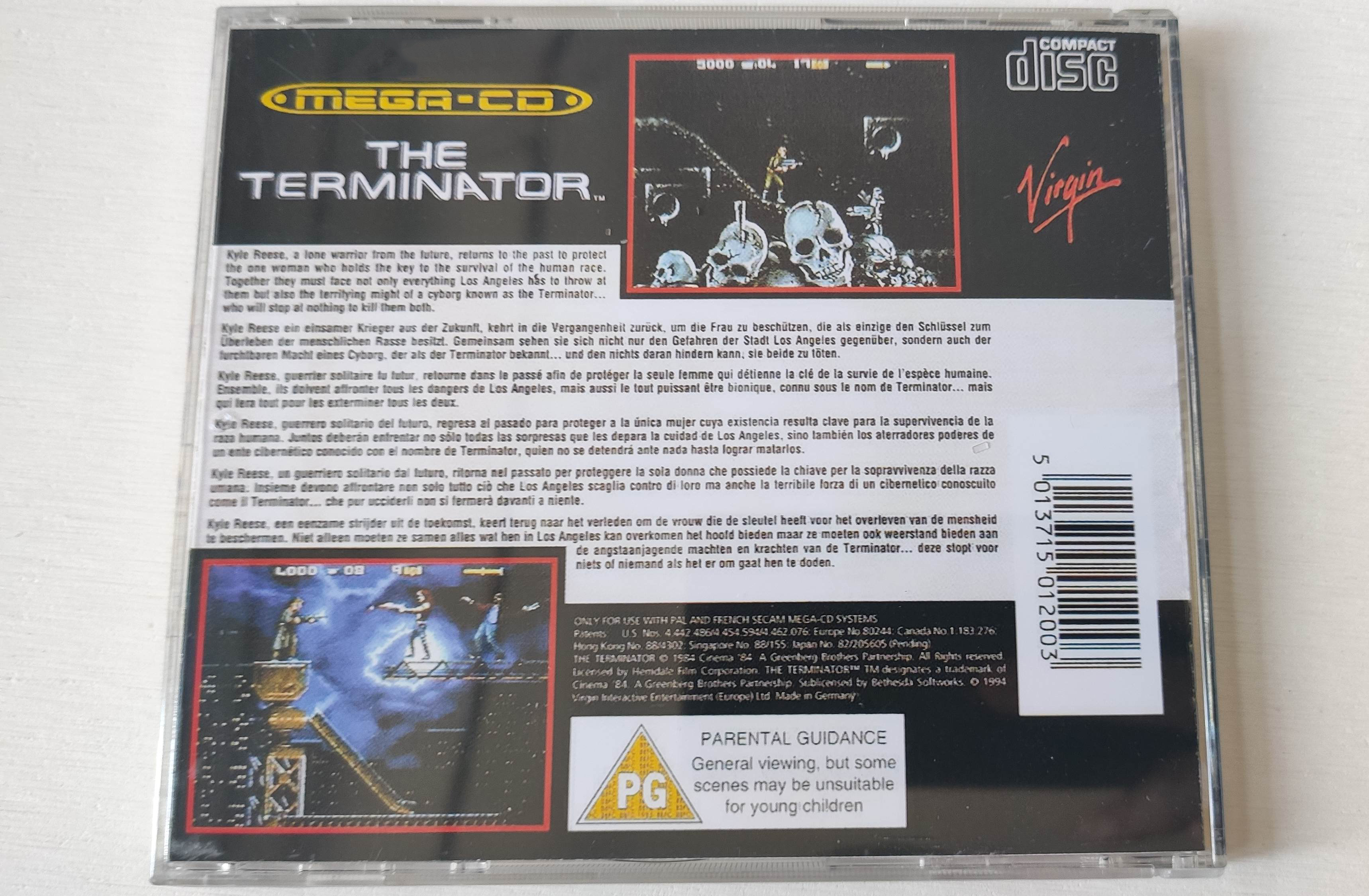 Mega CD Copy Disc Game Termina - Retro Gaming Magazine reseña y precio