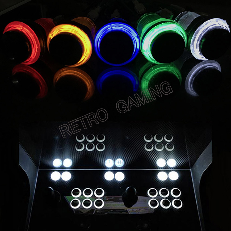 12pcs 6 Colors Arcade LED Push - Retro Gaming Store reseña y precio