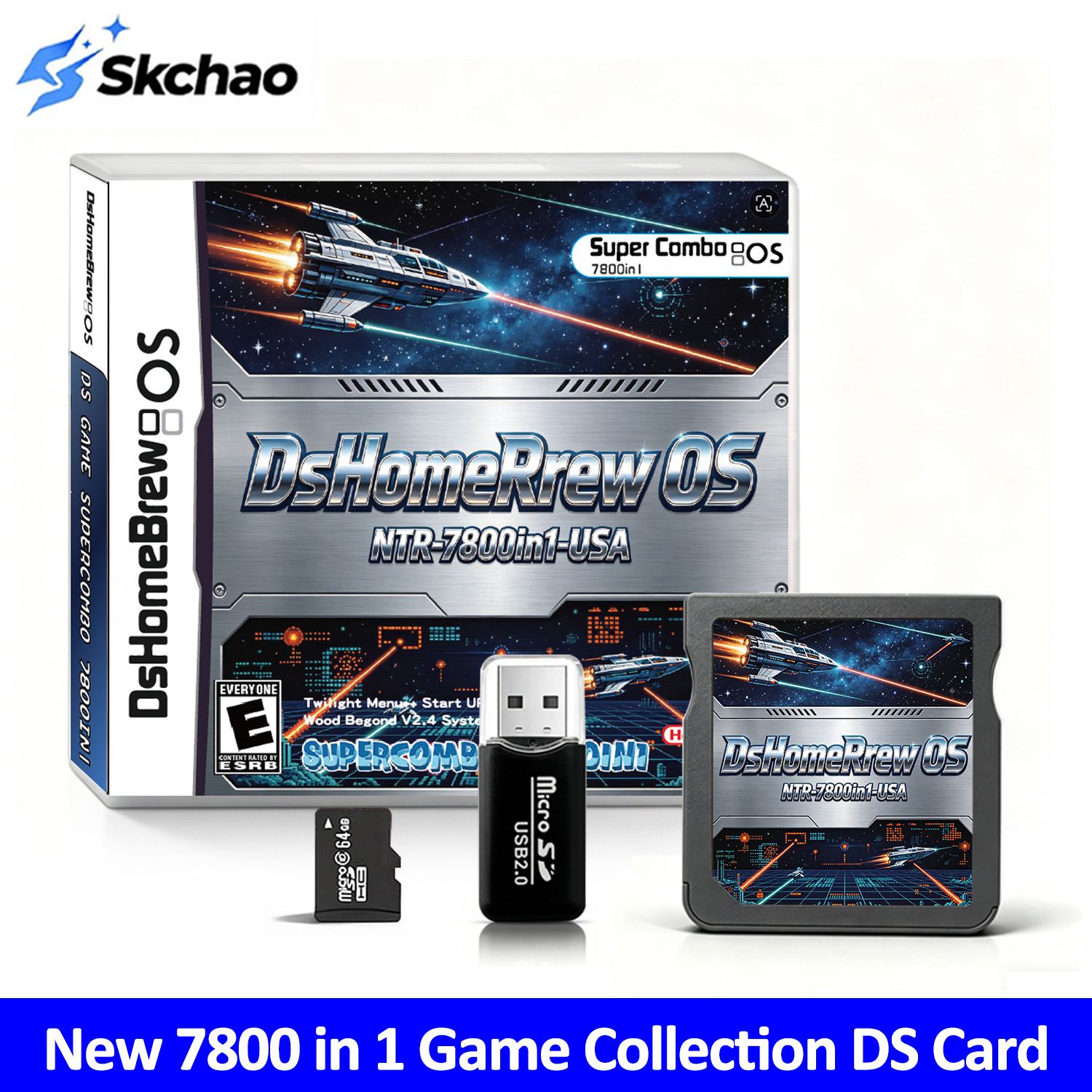 7800 in 1 DsHomeBrew Flash Car - Retro Gaming Nintendo reseña y precio
