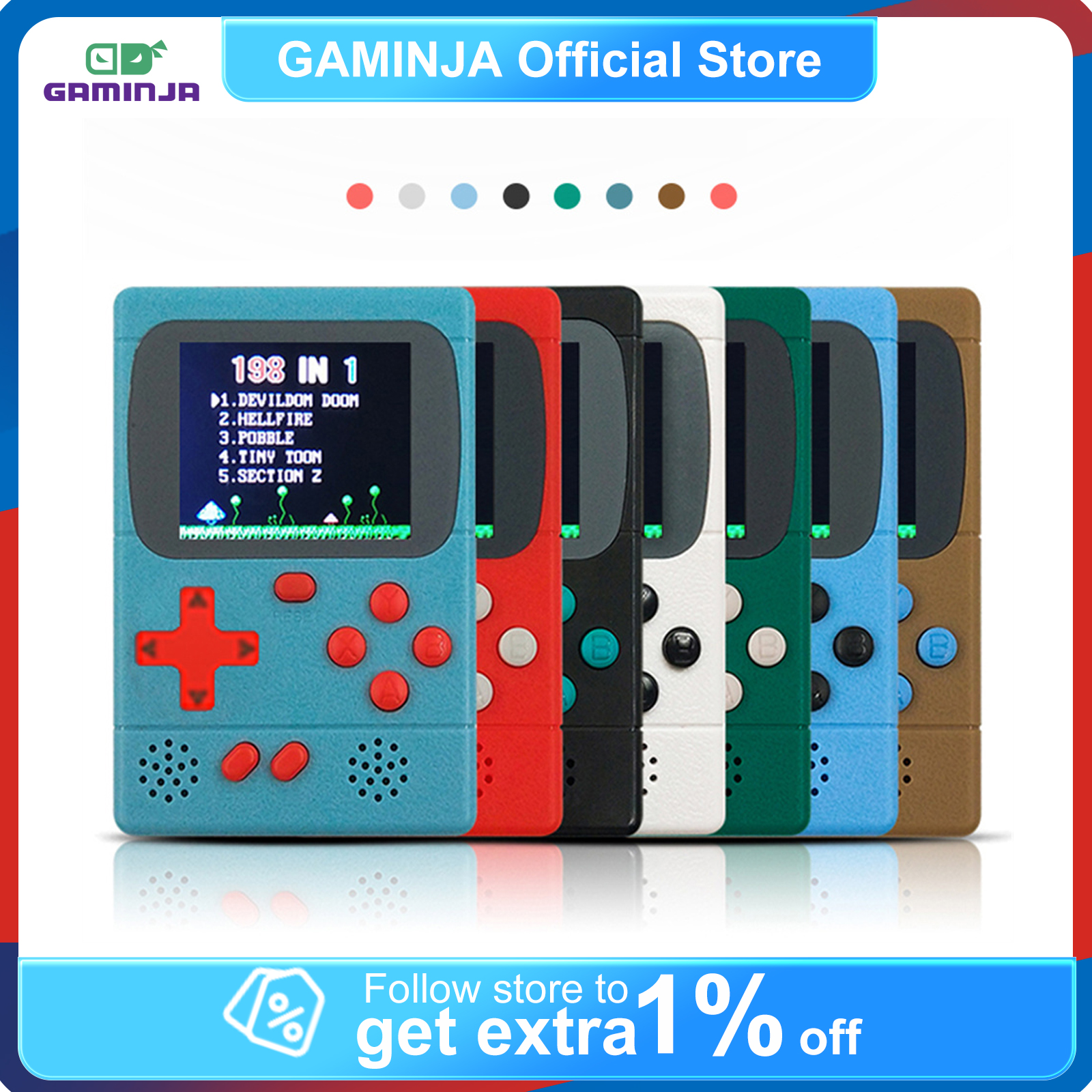 GAMINJA GC36 Built in 198 Game - Retro Gaming Nintendo reseña y precio