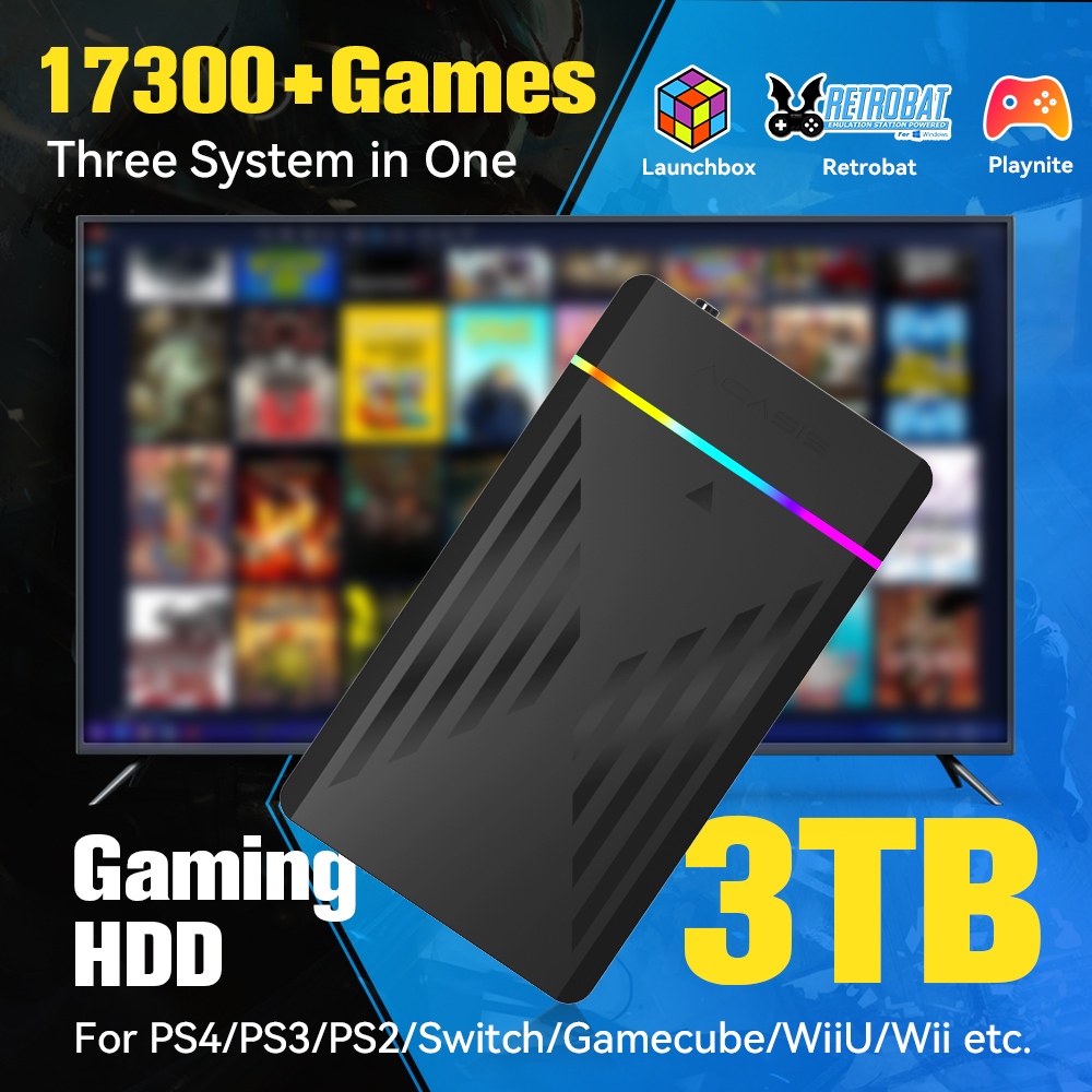 3TB Portable Gaming HDD Launch - Gaming Retro Arcade reseña y precio